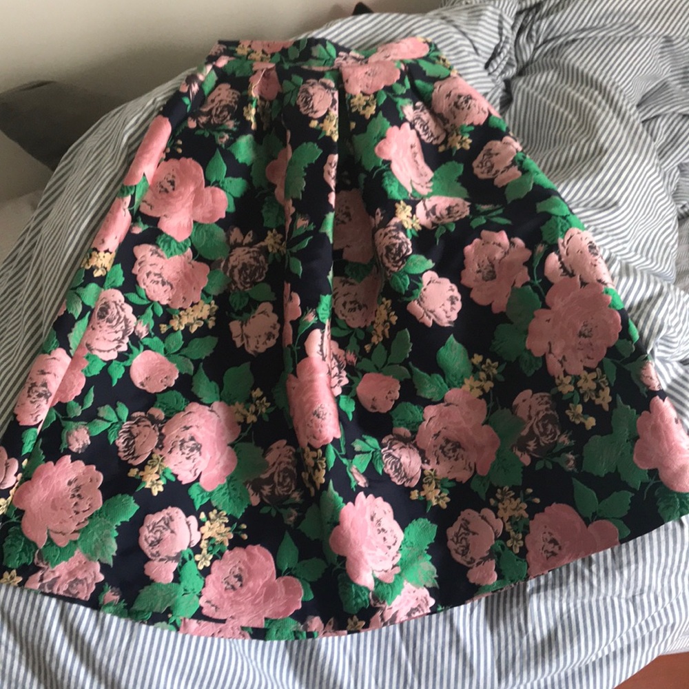 Topshop floral midi skirt